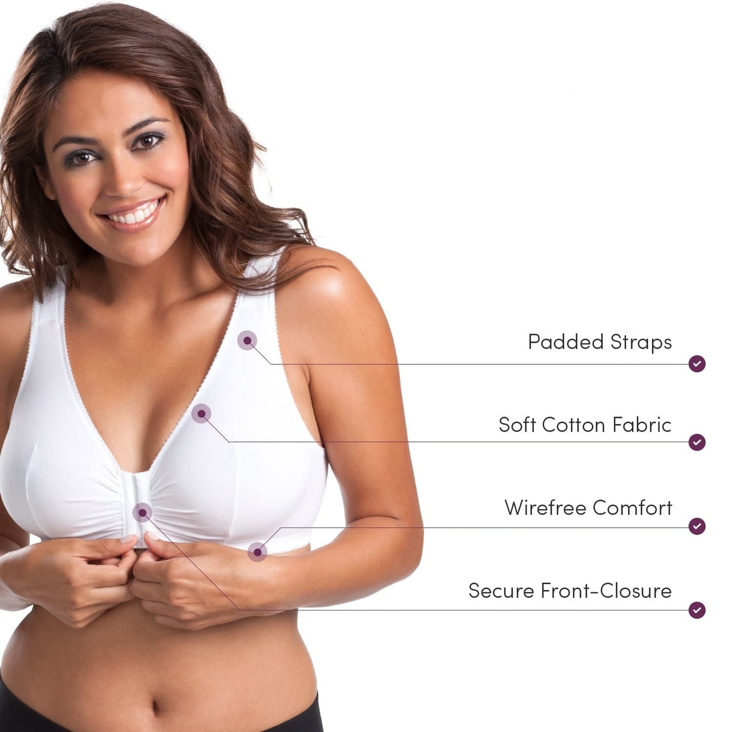 SeniorBra® Full-Freedom Front Closure Cotton Bra-Perfect Post Surgery Bra(Buy 1 get 1 Free)