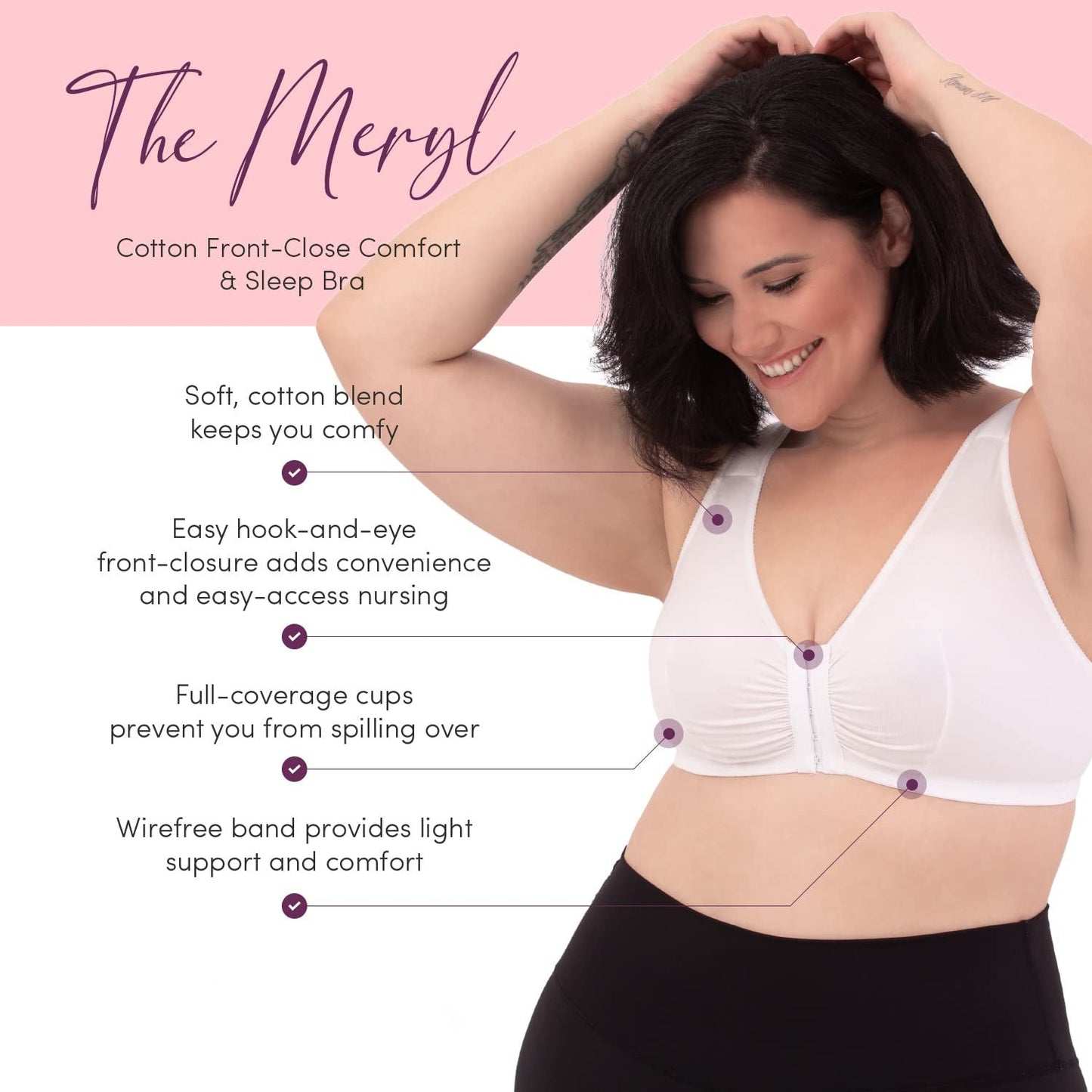 SeniorBra® Full-Freedom Front Closure Cotton Bra-Perfect Post Surgery Bra(Buy 1 get 1 Free)