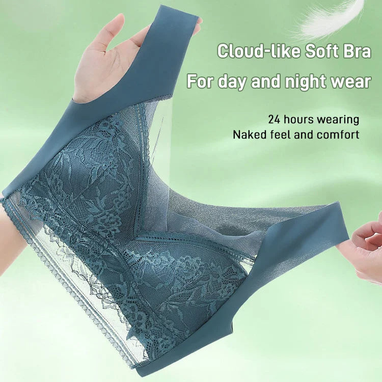 Wireless Comfort Lace Silk Push up Bra (Buy 1 get 2 Free)