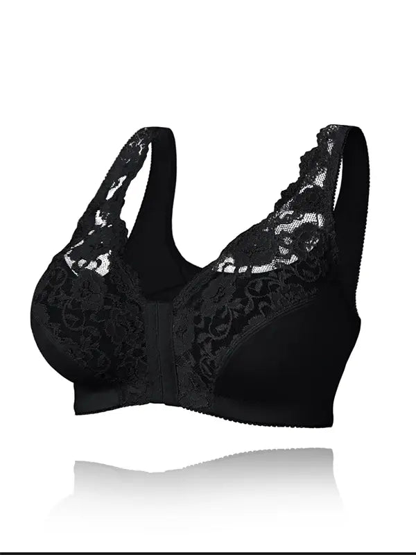 Stay comfortably chic with the Front Open Bra – a masterpiece of  functionality and lasting comfort. The 2 x 8 front hooks ensure a secu