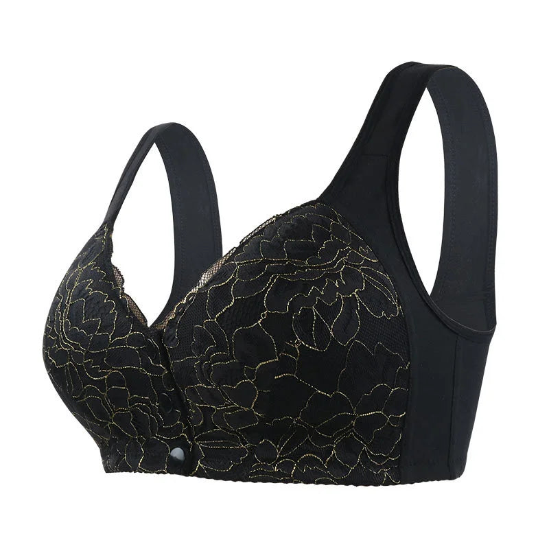 SeniorBra® Lace Front Button Skin-Friendly Cotton Bra (Buy 1 Get 1 Free)