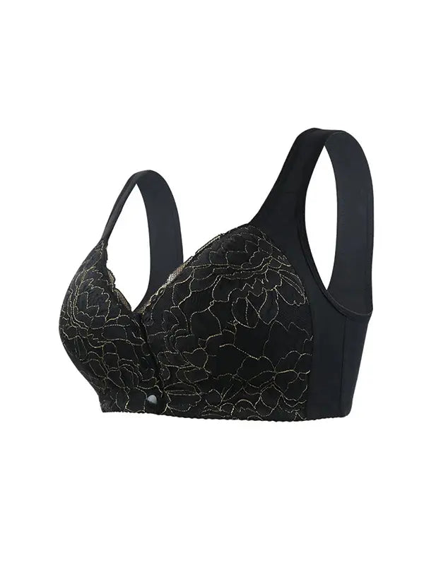 SeniorBra® Lace Front Button Skin-Friendly Cotton Bra (Buy 1 Get 1 Free)