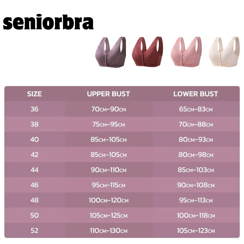 SeniorBra® Skin-friendly Cotton Front Button Bra(3-Pack)