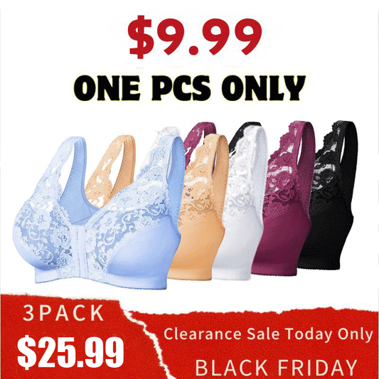 SeniorBra® Front Hooks, Stretch-Lace, Super-Lift And Posture Correction-All In One Bra(Buy 1 Get 3)