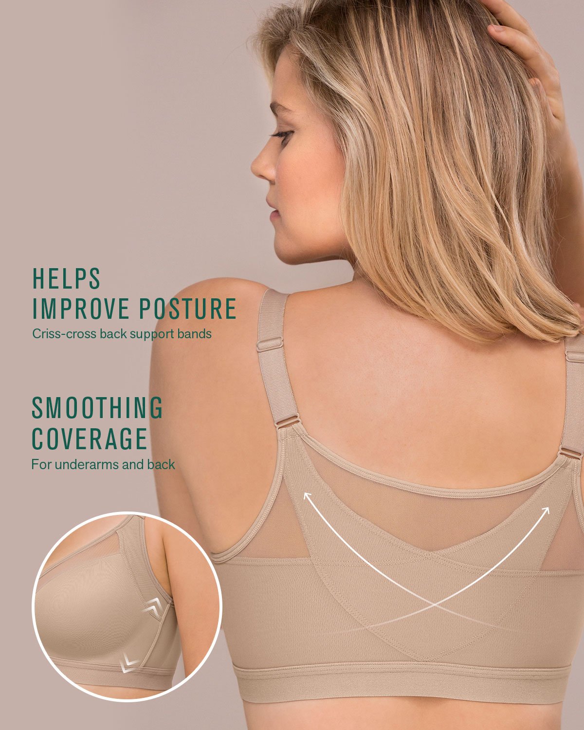 SeniorBra® Comfort Posture Corrector Bra with Contour Cups Bra (Buy 1 Get 2 Free)