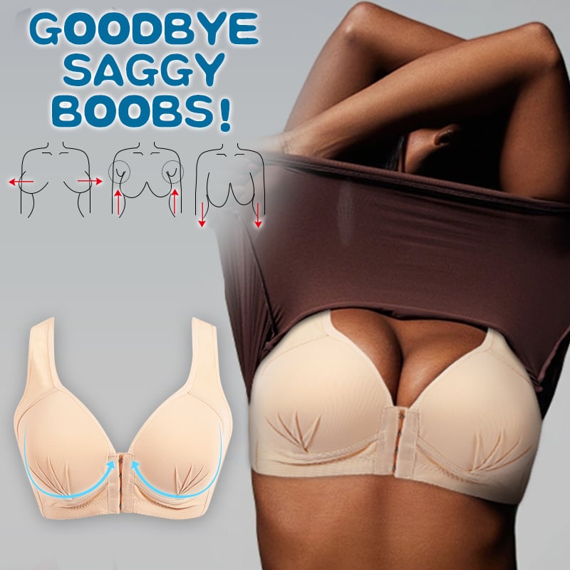 SeniorBra® Front Closure Bras for Women Plus Size Underwear Seamless Push Up Bras( 3 Packs)