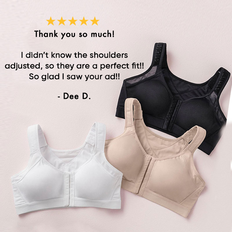 Ice Silk Seamless Front Closure Wireless Back-support Bra For Women