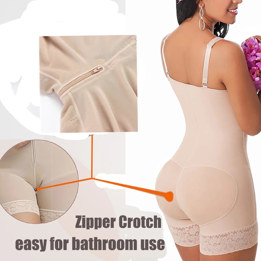 Seniorbra® Firm Tummy Compression Bodysuit Shaper With Butt Lifter