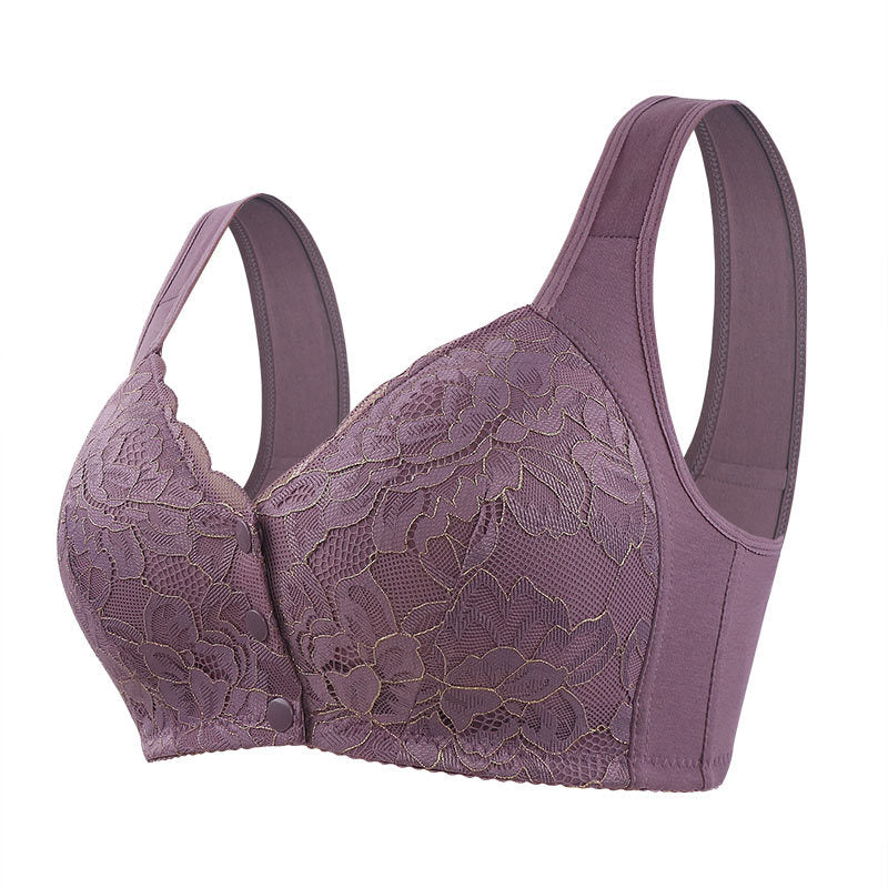 SeniorBra® Lace Front Button Skin-Friendly Cotton Bra (Buy 1 Get 1 Free)