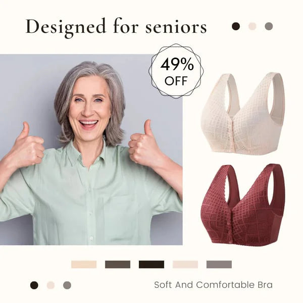 SeniorBra® Skin-friendly Cotton Front Button Bra(3-Pack)