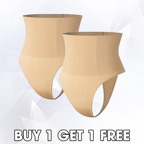 Plus Size High Waist Tummy Control Thong(Buy 1 get 1 Free)