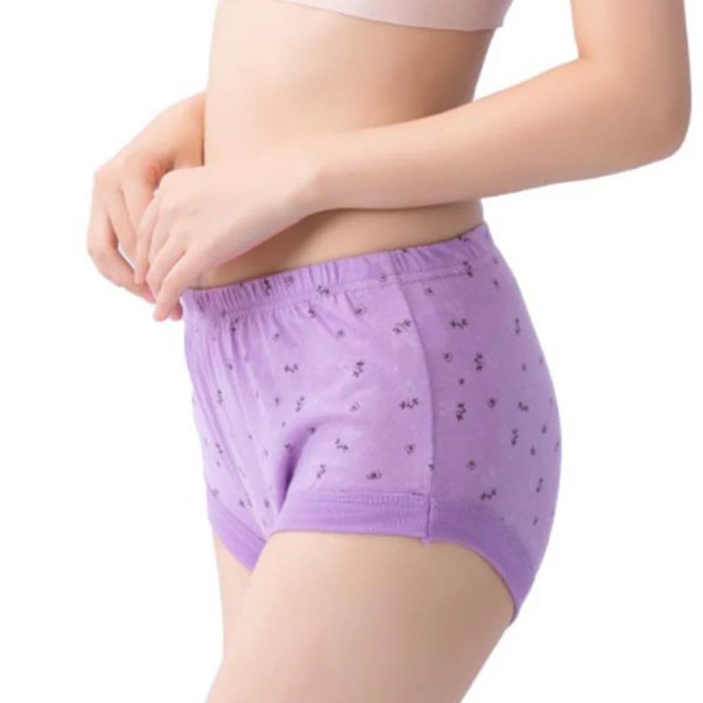 SeniorBra® 2023 New High-Waist Ladies 100% Cotton Panties Plus Sizes  Comfortable Panties for Seniors（5 Packs）