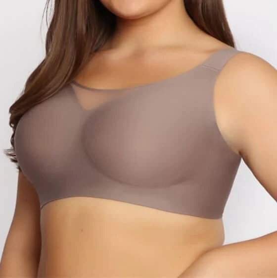 Seniorbra®  Mesh Comfortable Wireless Front Contouring Large Size Bra For Fall up to I Cup