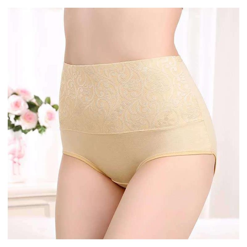 [6 PCS] Cotton High-Waist Slim-Fit Panties